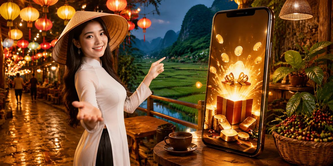 Người chơi tại Ninh Bình nhận thưởng nạp tiền trong không gian quán cà phê